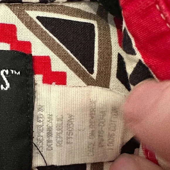 FRONTIER SERIES vintage button down Aztec Long Sleeve Western Shirt southwest - Picture 4 of 12